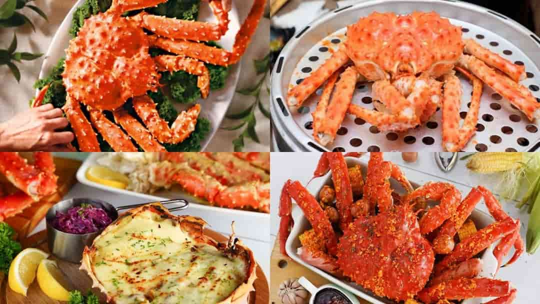 Cua King Crab hấp nước dừa