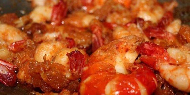 Tôm đất rang sả ớt